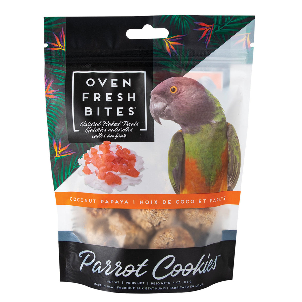 Oven Fresh Bites Coconut Papaya Parrot Cookies 4oz
