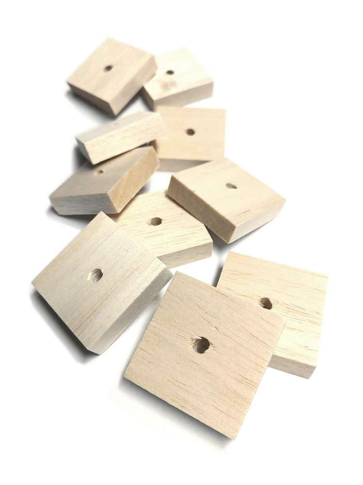 2x2" Natural Balsa Wood Slices for Birds (10 pcs) $9.03