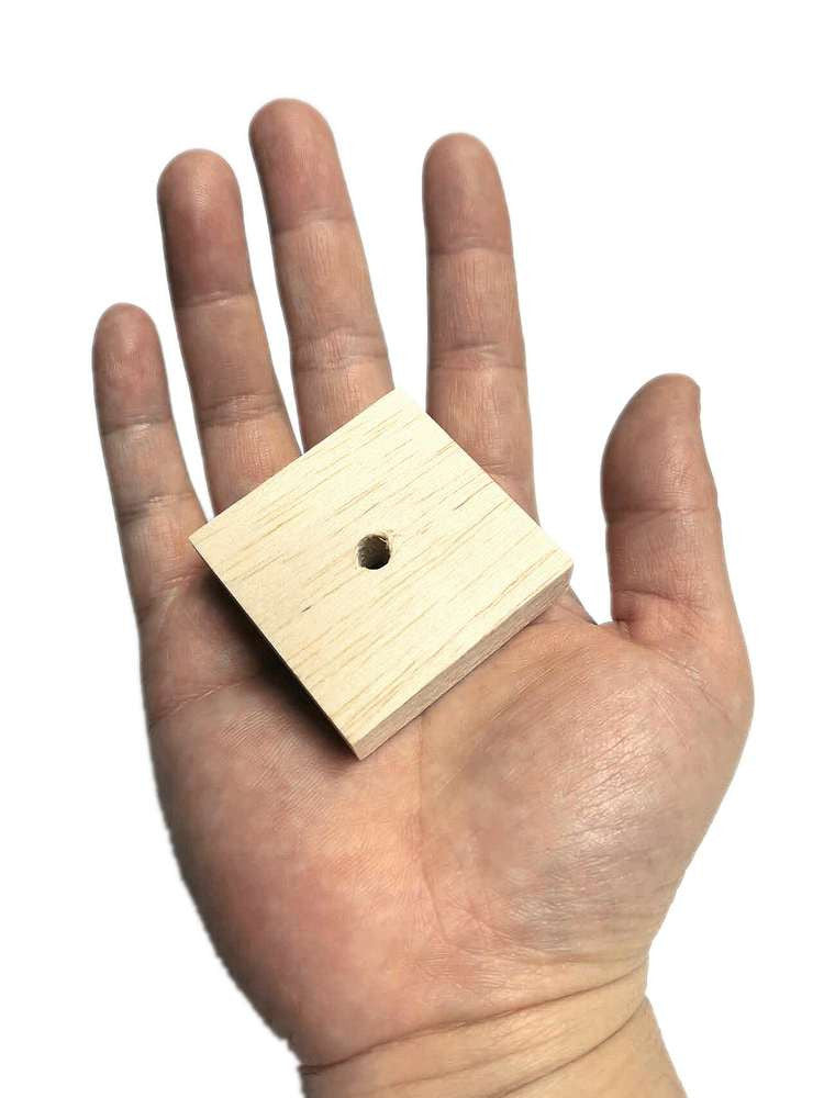 2x2" Natural Balsa Wood Slices for Birds (10 pcs) $9.03