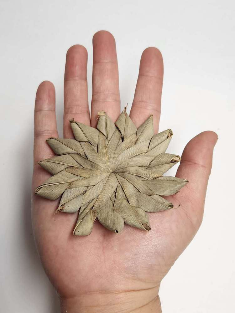 Palm Leaf Flower Parrot Toy Part 7cm $1.24