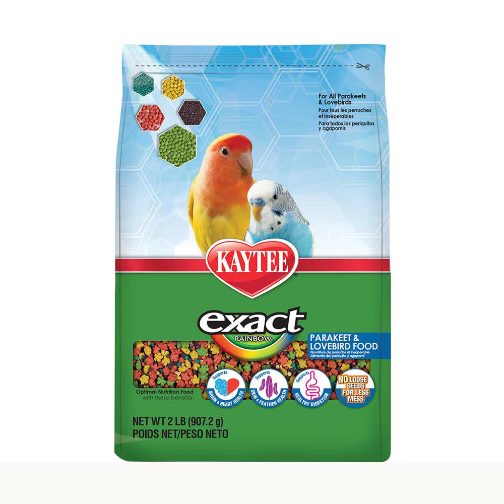 Kaytee Exact Rainbow Parakeet and Lovebird Food (2lb) (Exp 2025-04-11) $27.11