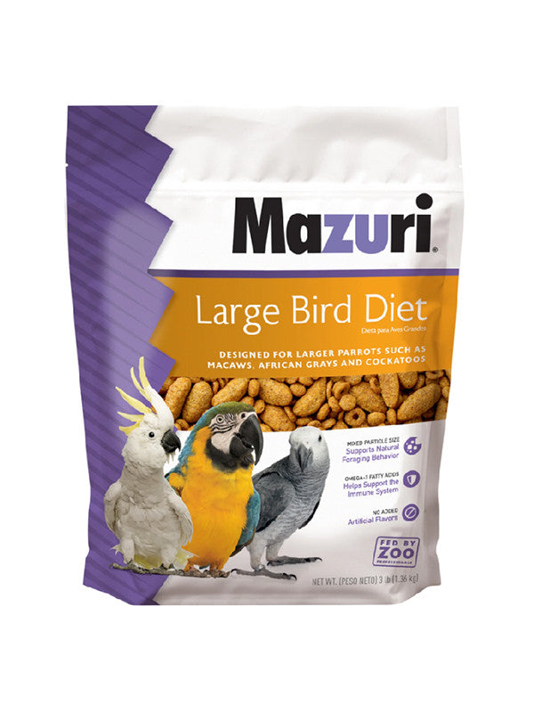 MAZURI® Large Bird Diet (3lb) (Exp. 2026-02-19) $28.24