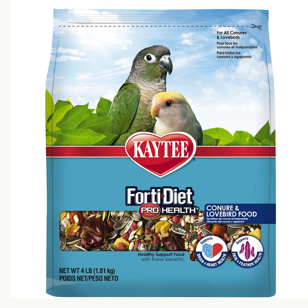 Kaytee Forti Diet Parrot Food for Conures and Lovebirds (4lb) (B.B. AUG 14, 2025) $27.11