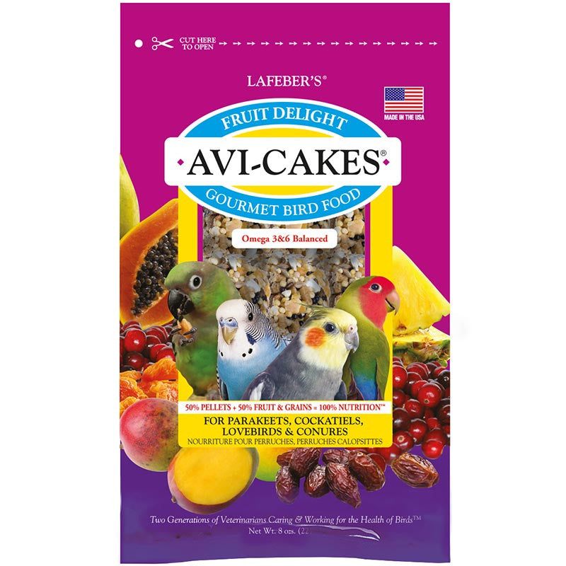 Fruit Delight Avi-Cakes for Small Birds 8oz $14.68