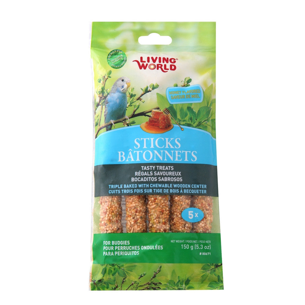 Living World Honey Sticks for Budgies (5pcs) $9.03