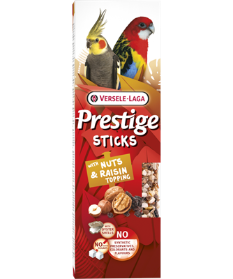 Prestige Treat Sticks for Parakeets with Nuts & Raisin Topping $10.16