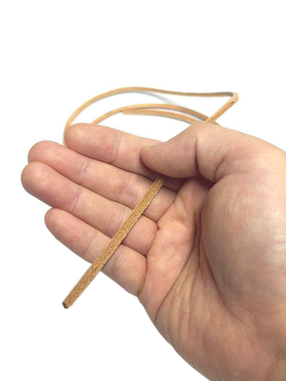 Naturally Tanned Leather Strip (1m) $2.25