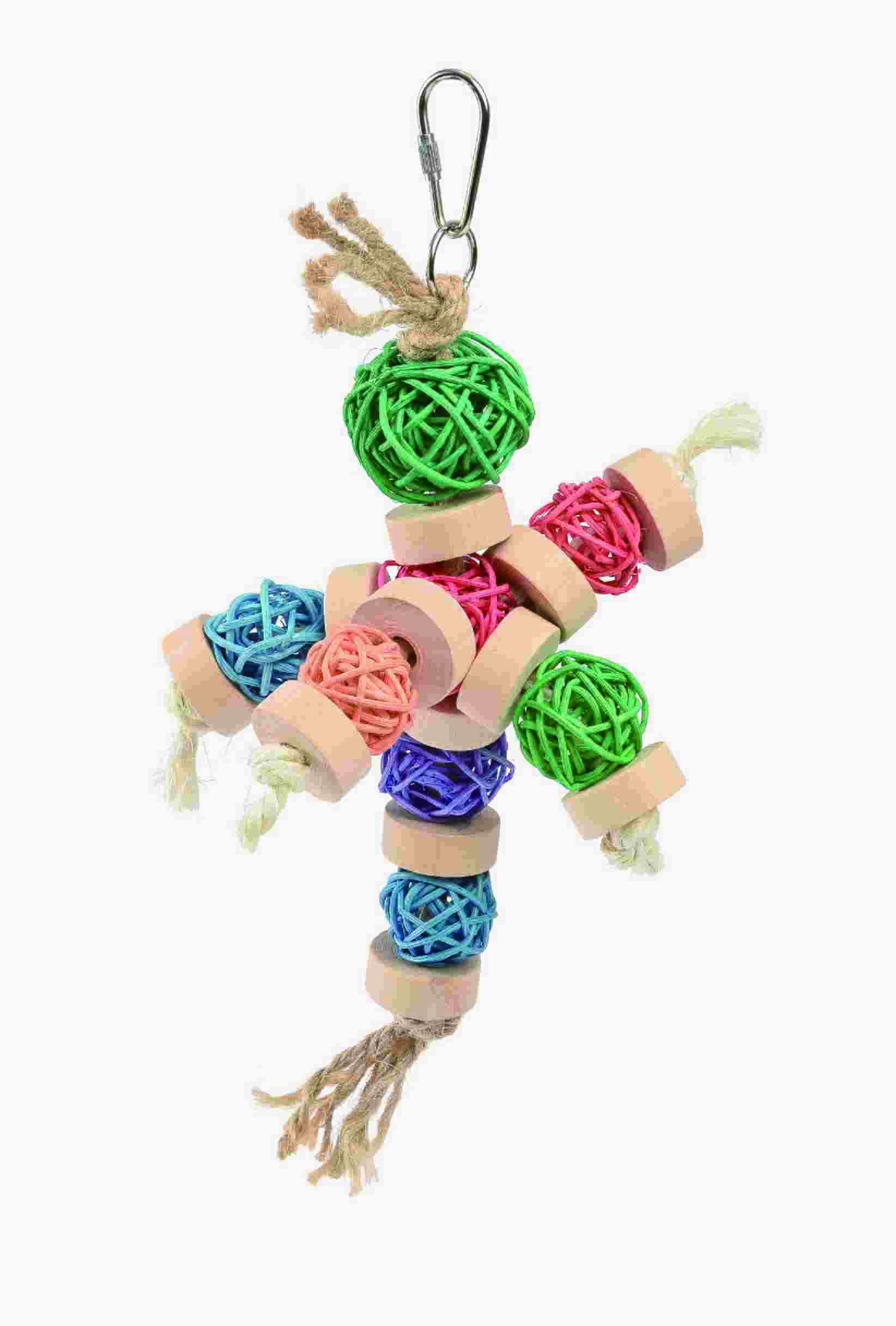 Little Wicker Ball Man Toy for Birds $12.42