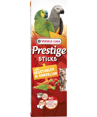 Parrots Treat Sticks with Vegetables & Dandelion (Pack of 2) $10.16