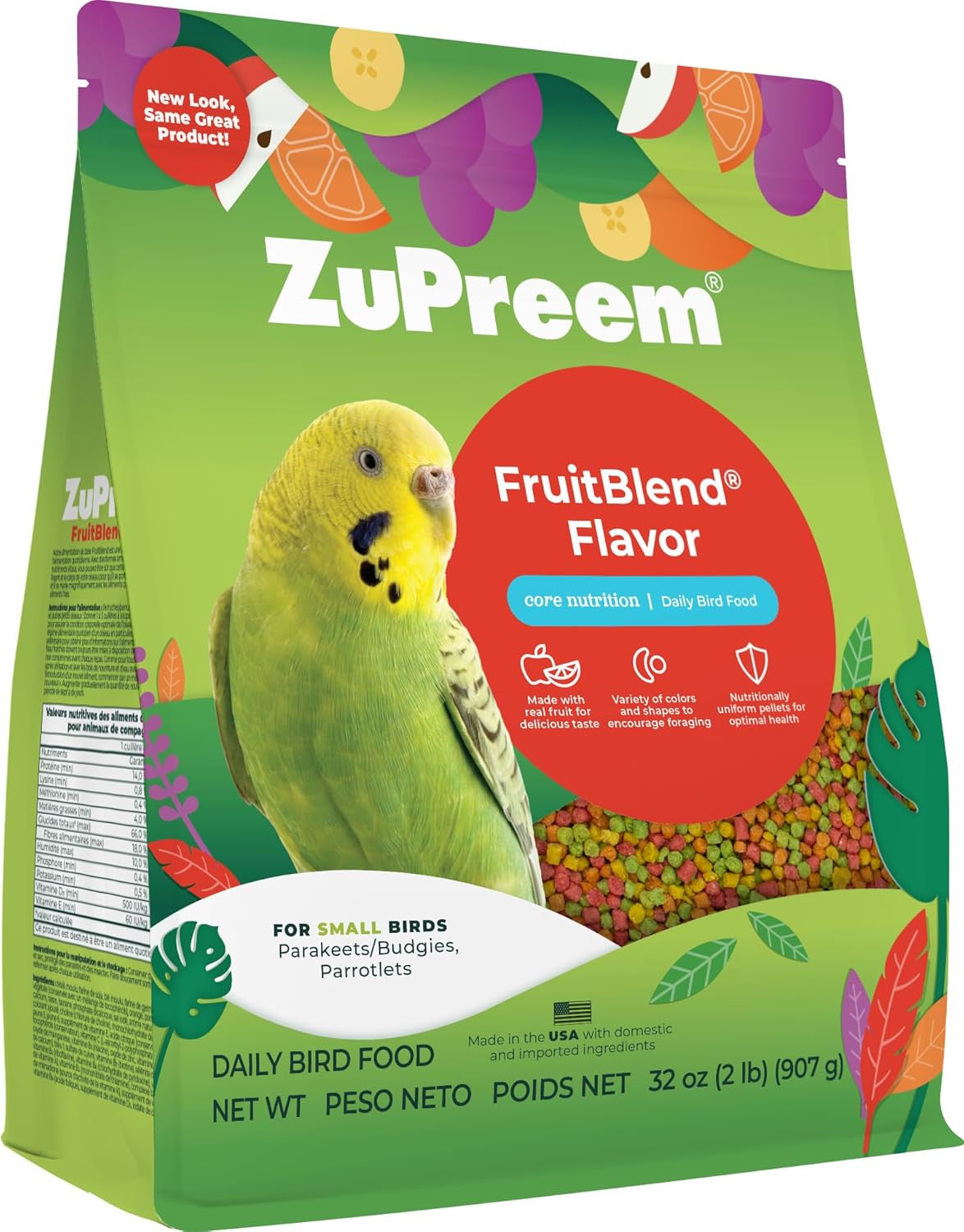 Zupreem Fruit Blend for Small Birds 2lbs $28.24
