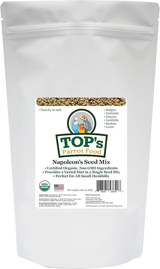 TOP's Napoleon's Seed Mix for Small Parrots (1lb) $15.81