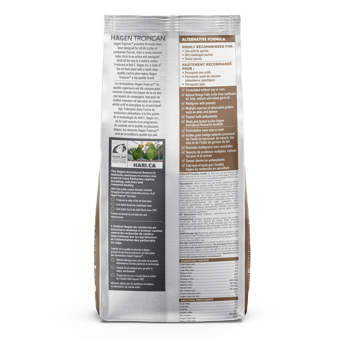 Tropican Alternative Formula for Parrots - 1.8 kg (4 lb) $29.37
