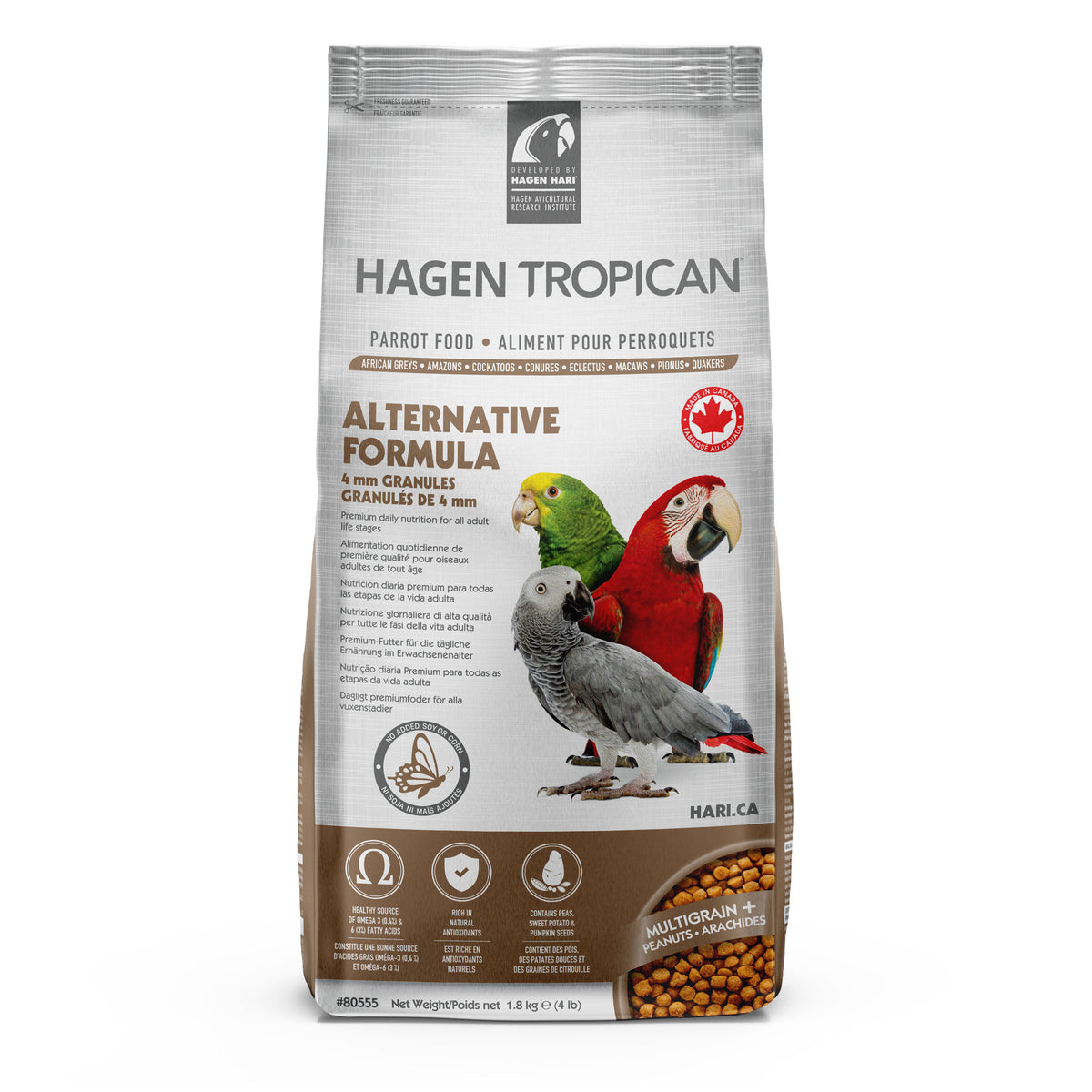 Tropican Alternative Formula for Parrots - 1.8 kg (4 lb) $29.37