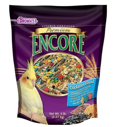 Brown's Encore Premium Cockatiel Bird Food (2 lb) $13.55