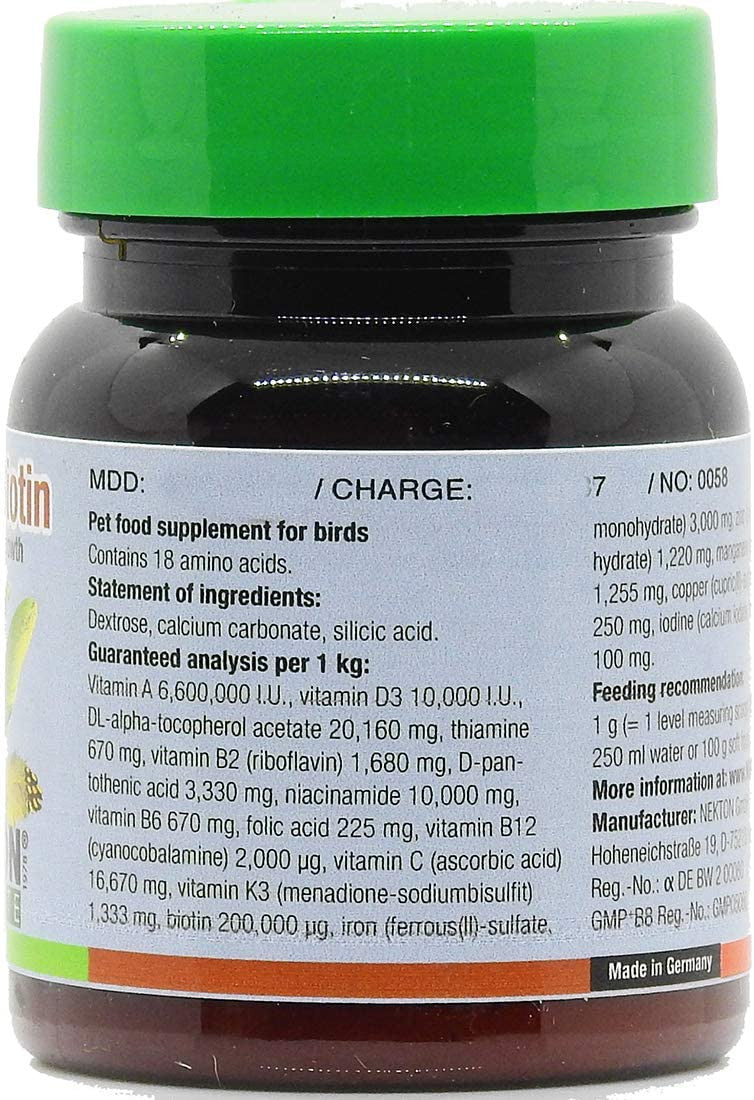 Nekton-Biotin for Feather Formation for Birds (35g) $27.11