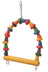 Small Arch Parrot Bird Swing with Wooden Blocks $12.42