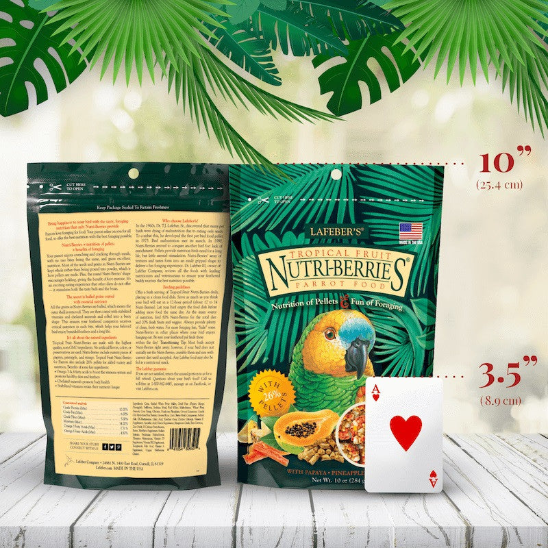 Lafeber's Tropical Fruit Nutri-Berries for Parrots (10oz) $18.07