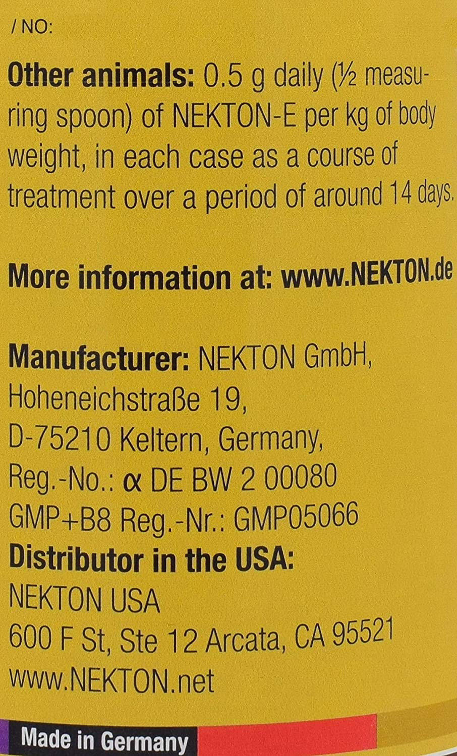 Nekton-E Vitamin E Compound For Breeding Birds & Reptiles (35g) $19.20