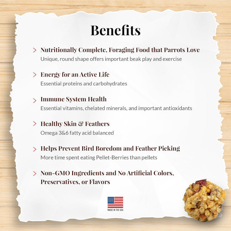 Lafeber's Pellet-Berries for Parrots (10oz) $13.55