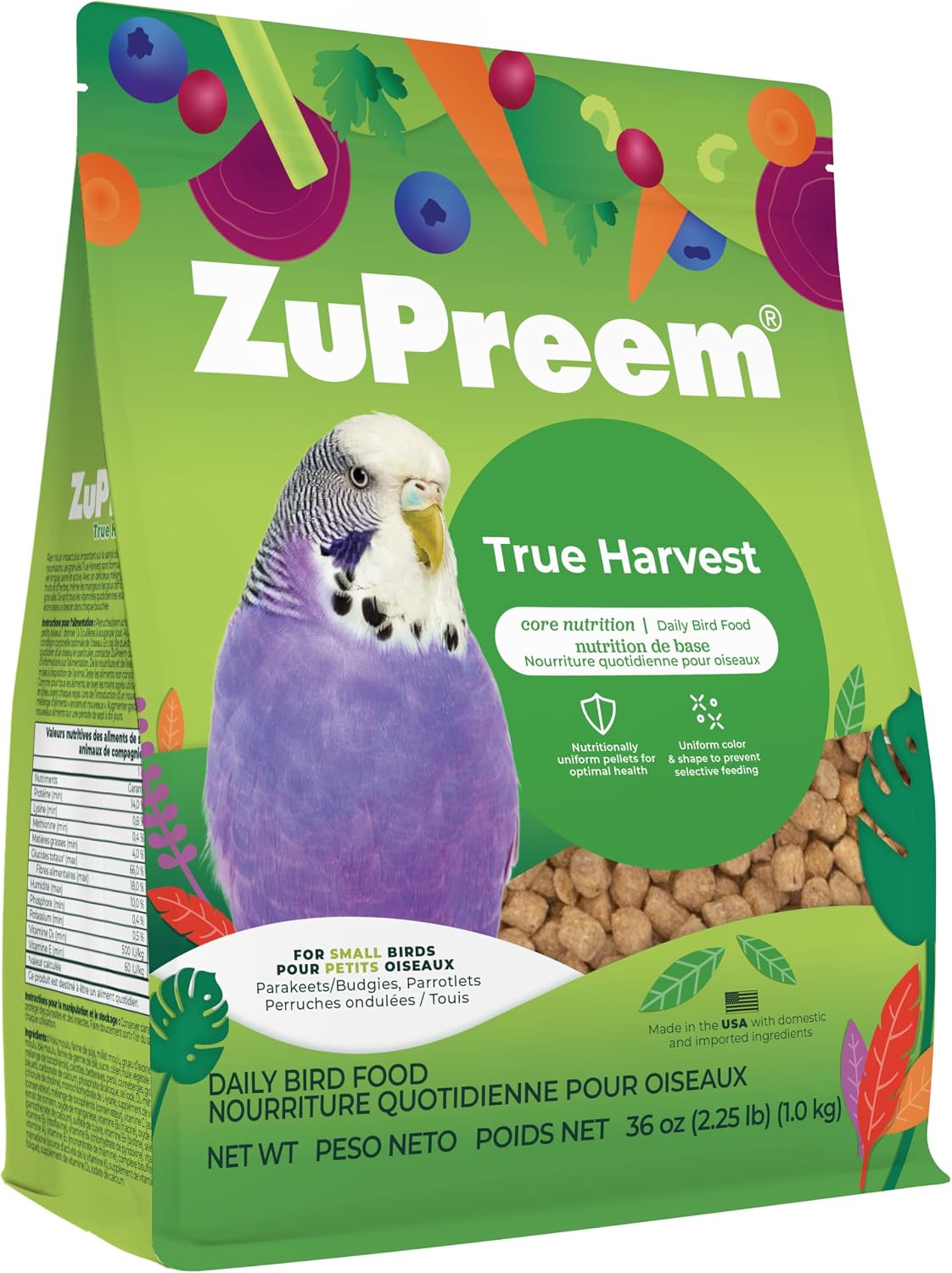 Zupreem Natural Small Bird Food  2.25lbs