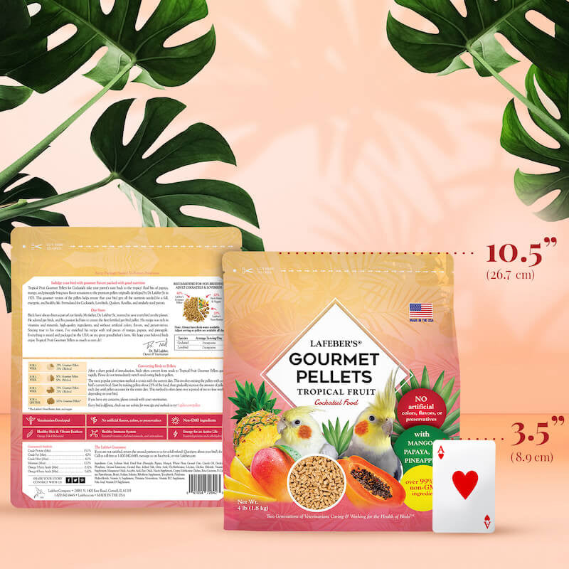 Lafeber's Cockatiel Tropical Fruit Gourmet Pellets (4 lb) $38.97