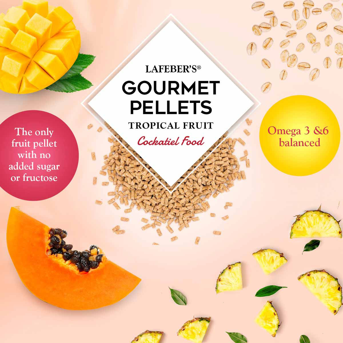 Lafeber's Cockatiel Tropical Fruit Gourmet Pellets (4 lb) $38.97