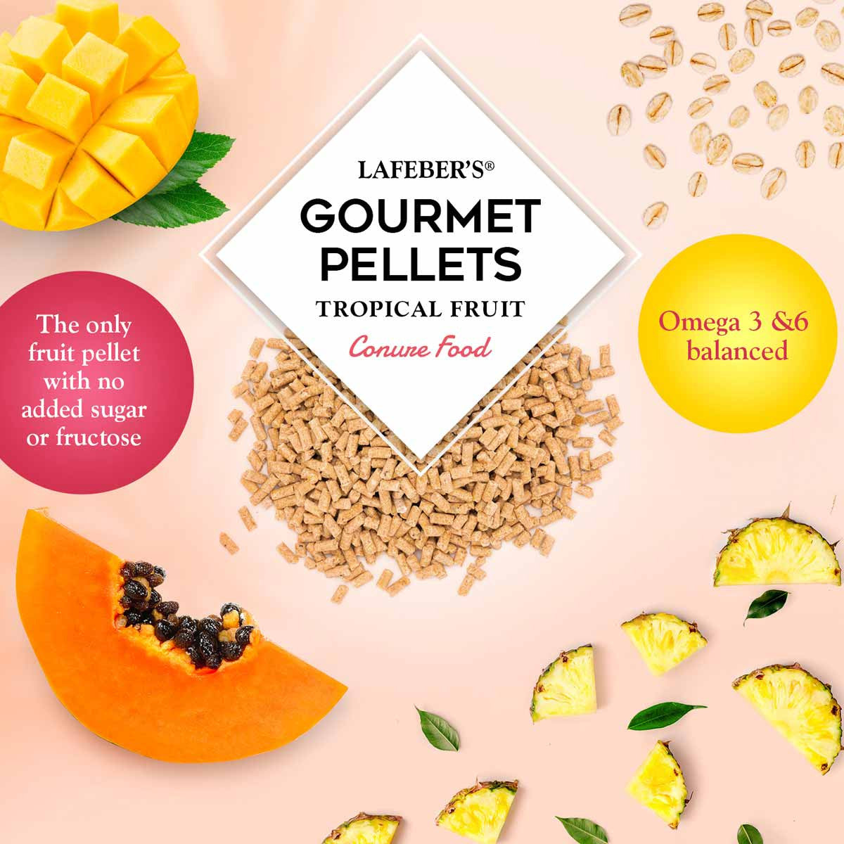 Lafeber's Conure Tropical Fruit Gourmet Pellets (1.25 lb) $18.07