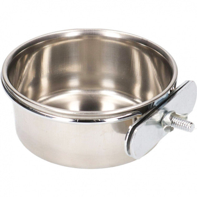 10oz Stainless Steel Bird Feeding Bowl with Clamp $7.90