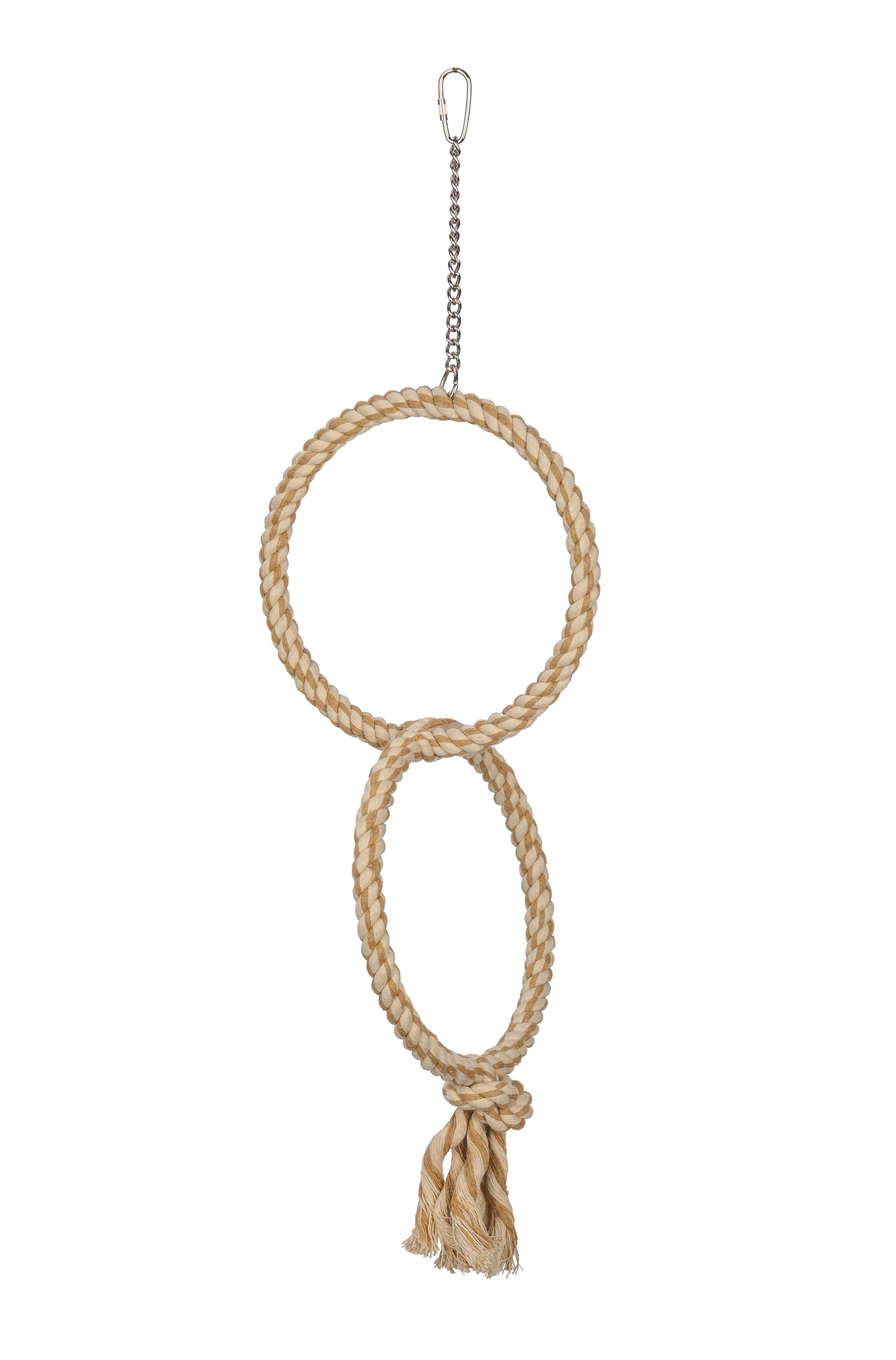 Stacked Rope Ring Parrot Swing Perch $14.68