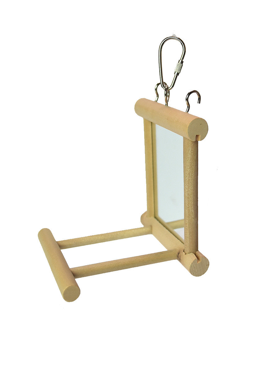 Small Hanging Mirror Bird Toy with Perch Stand $6.77
