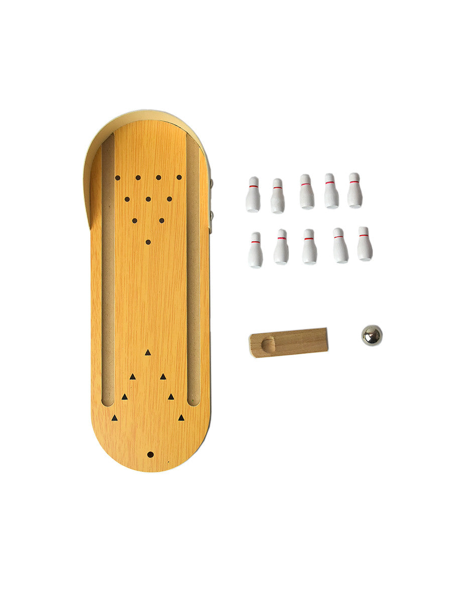 Wooden 10 Pin Mini Bowling Game for Birds $18.07