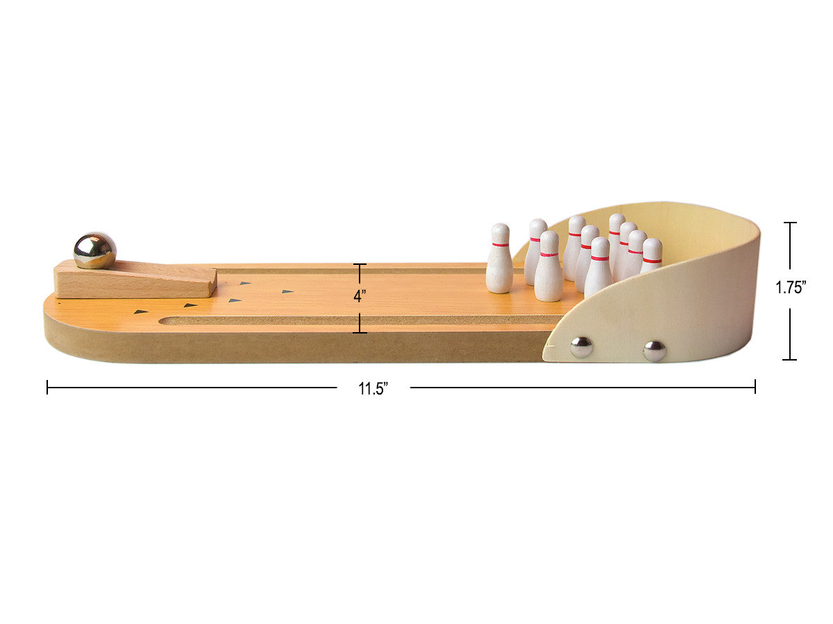 Wooden 10 Pin Mini Bowling Game for Birds $18.07