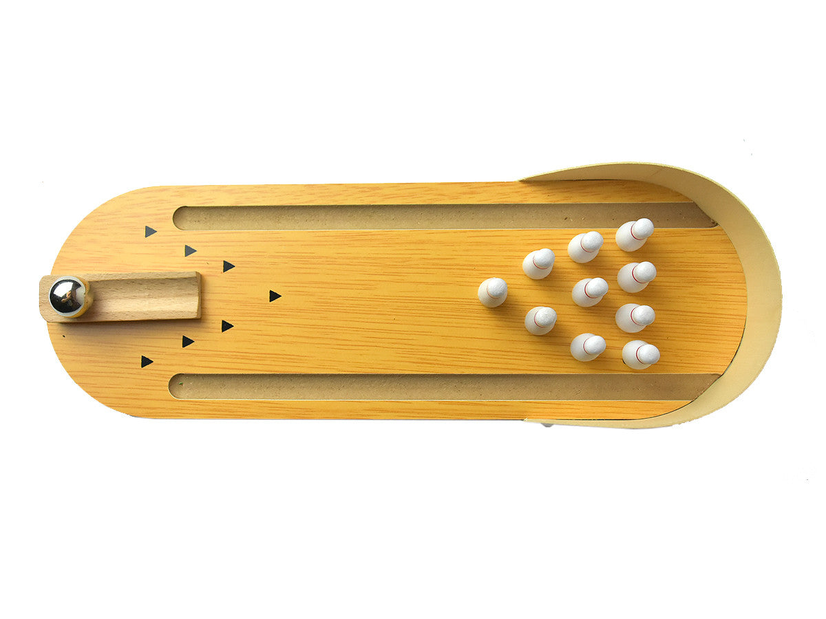 Wooden 10 Pin Mini Bowling Game for Birds $18.07