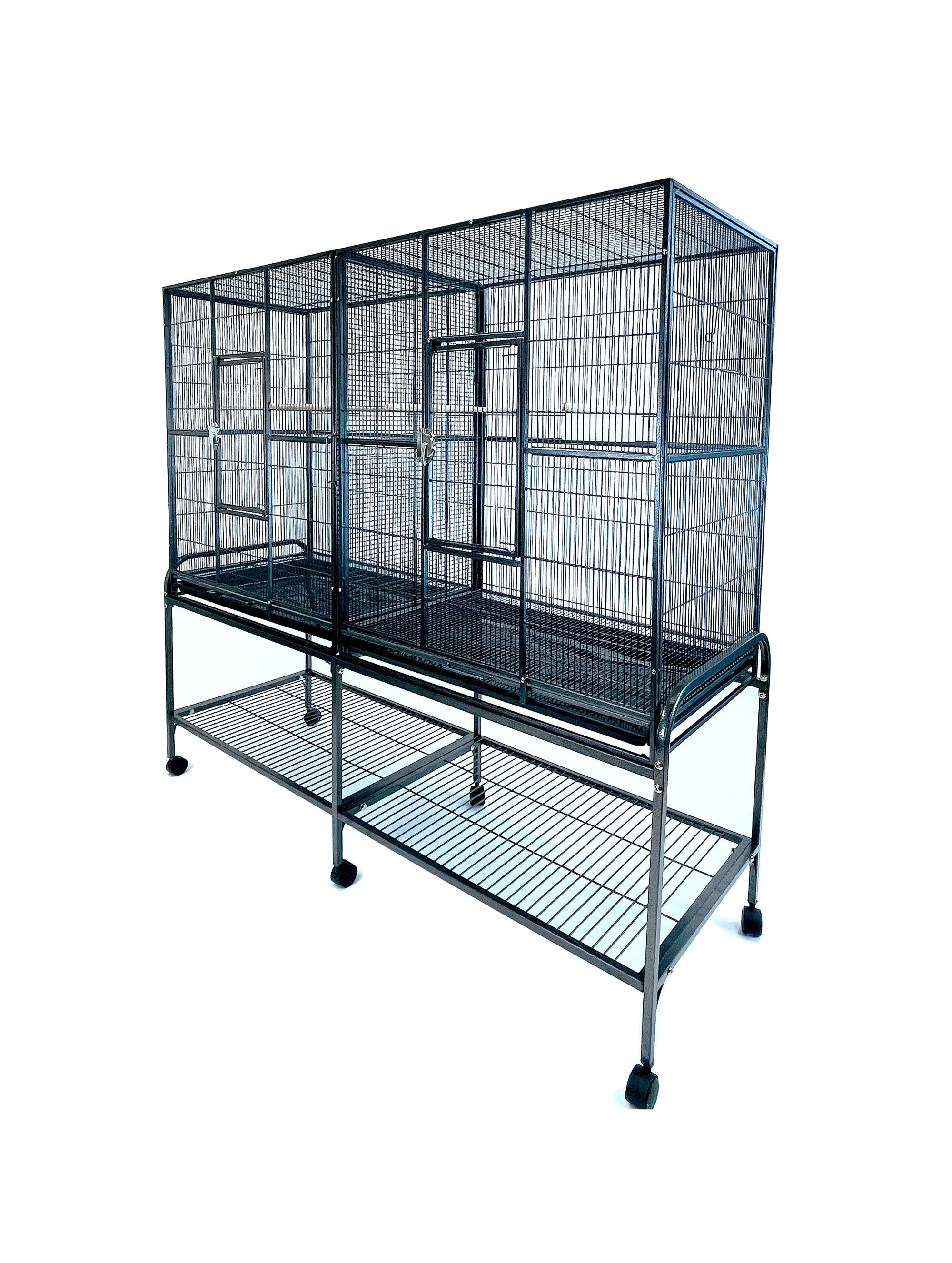 65" Spacious Double Flight Cage with Divider for small Birds and Parrots $778.57