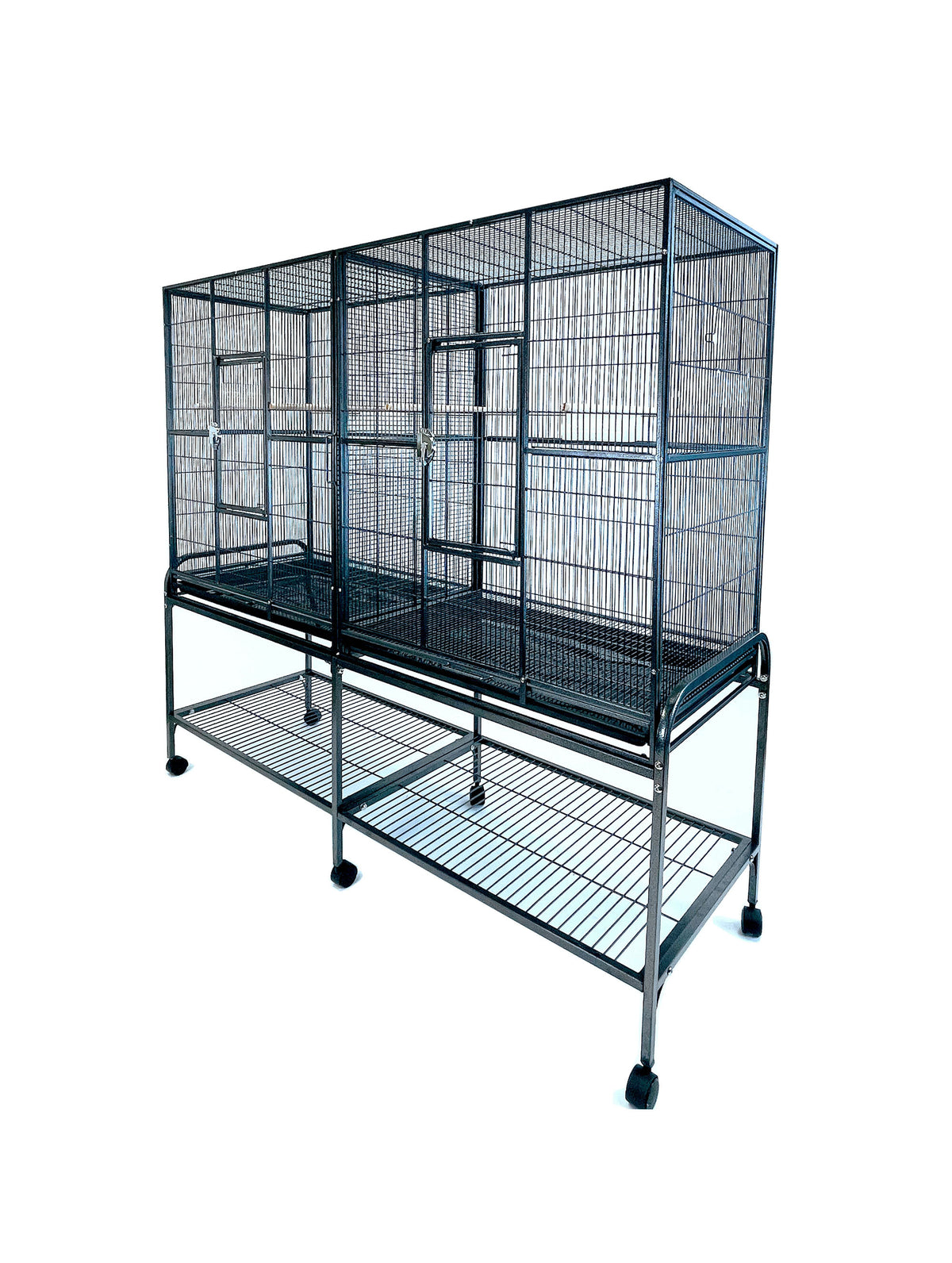 65" Spacious Double Flight Cage with Divider for small Birds and Parrots $778.57