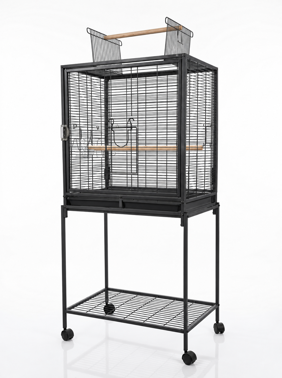 Cage à perroquet ouverte de 24x16 avec support roulant