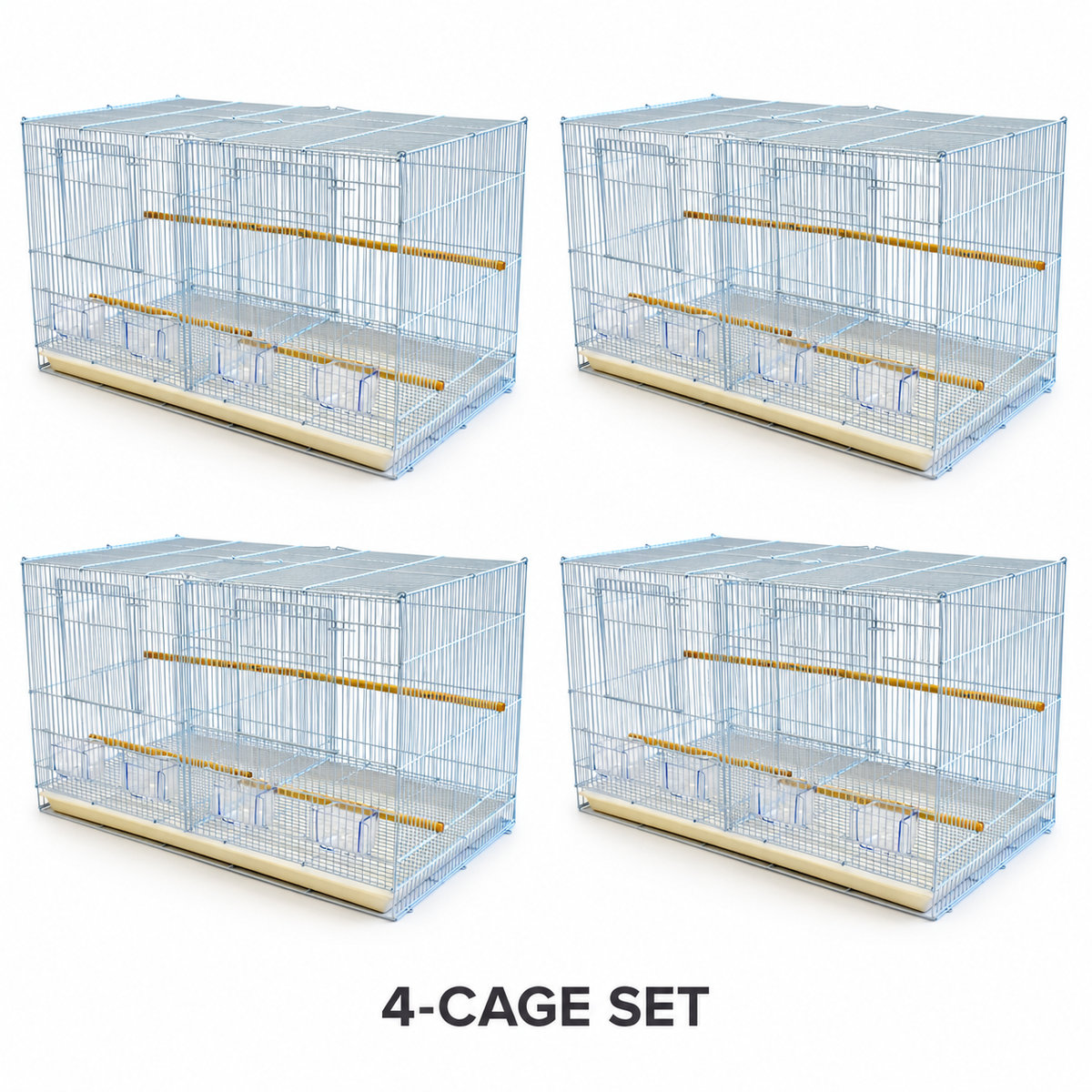 30"X18"x18" Bird Breeding Cage for Budgie Lovebird Cockatiel (set of 4 cages)