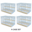 30"X18"x18" Bird Breeding Cage for Budgie Lovebird Cockatiel (set of 4 cages)