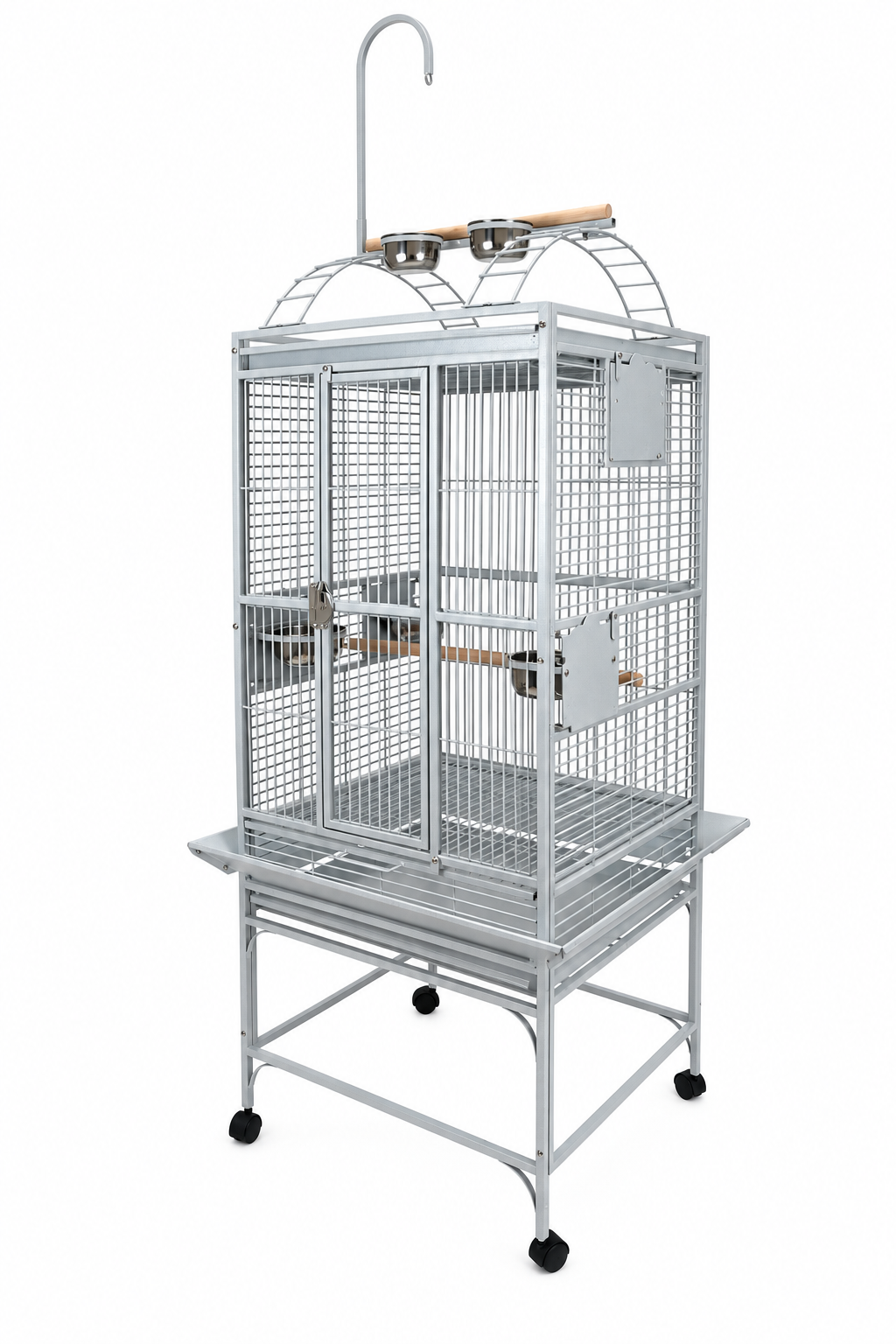 Cage de perroquet à toit ouvrant 24X22" avec support de jouet pour Conure Quaker Amazone
