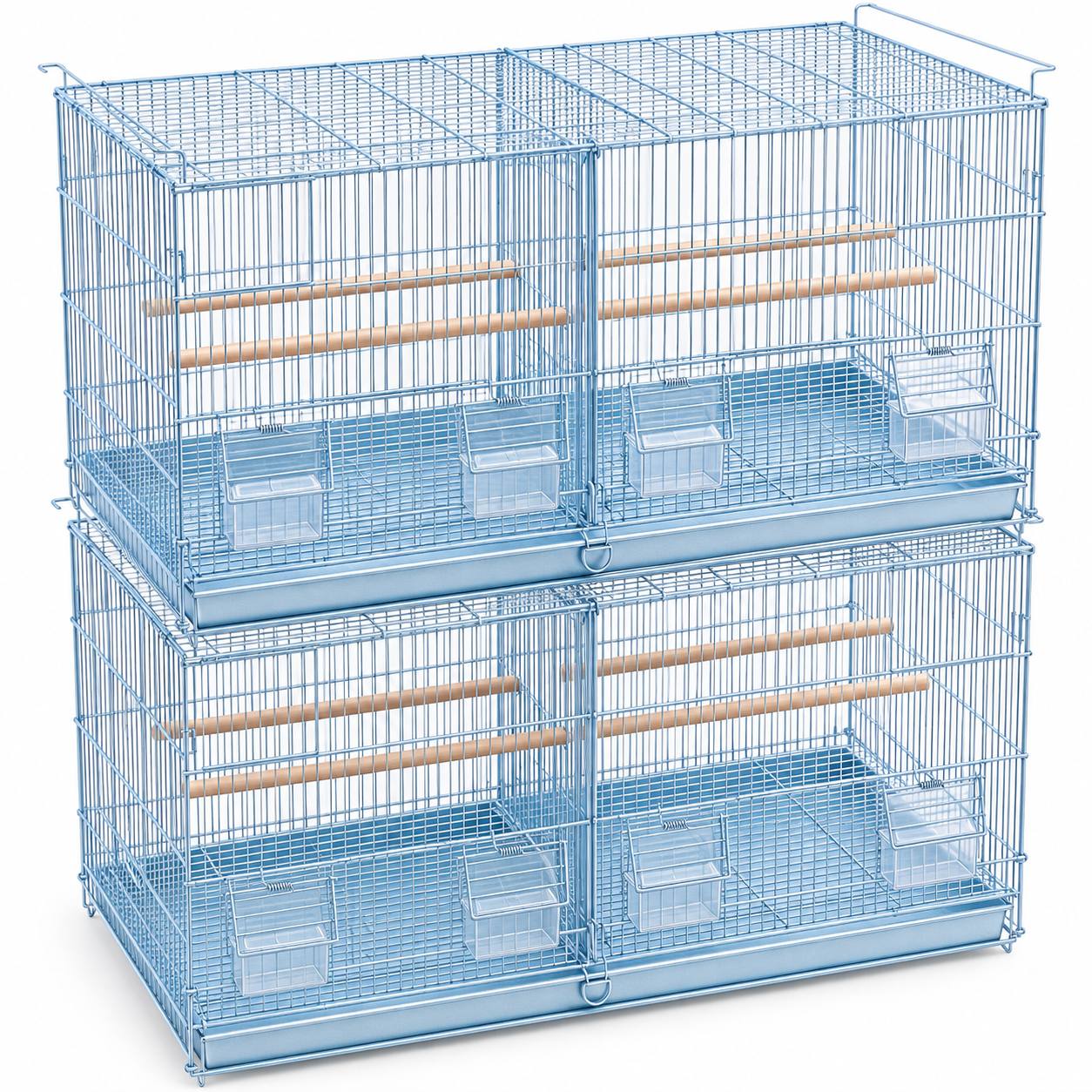 36x18X18" Spacious Stackable Parrot Bird Breeding Cage (set of 2 cages)