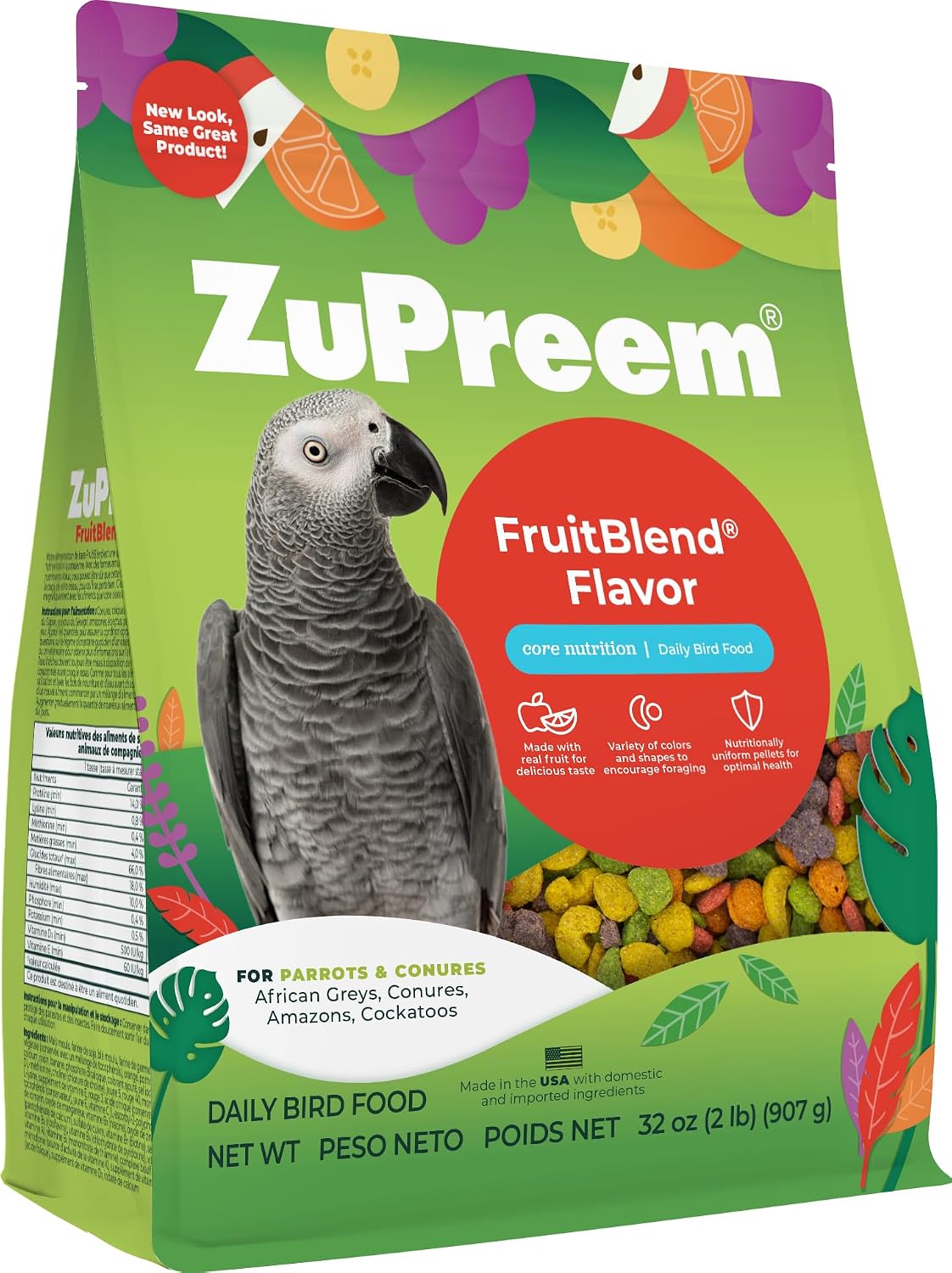 Zupreem Fruit Blend for Parrots 3.5lb